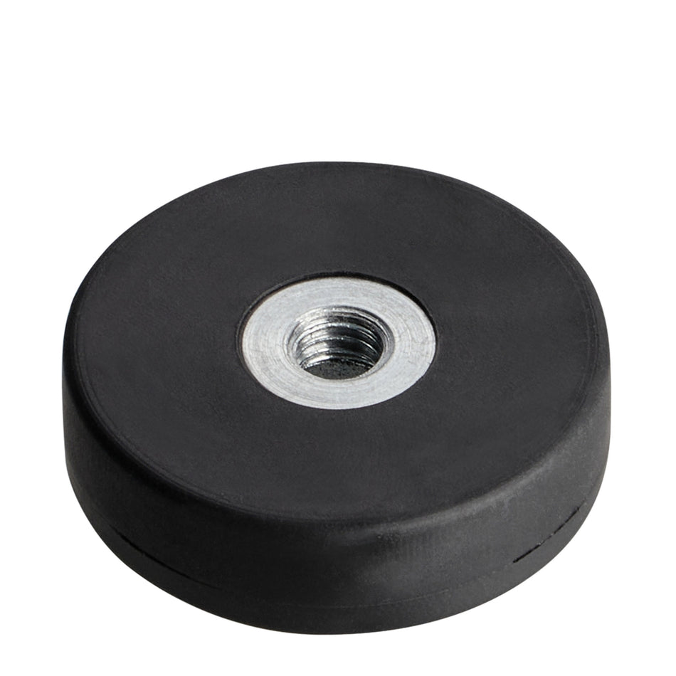 Rubber Coated Neodymium Magnet with Internal Thread - 22 mm