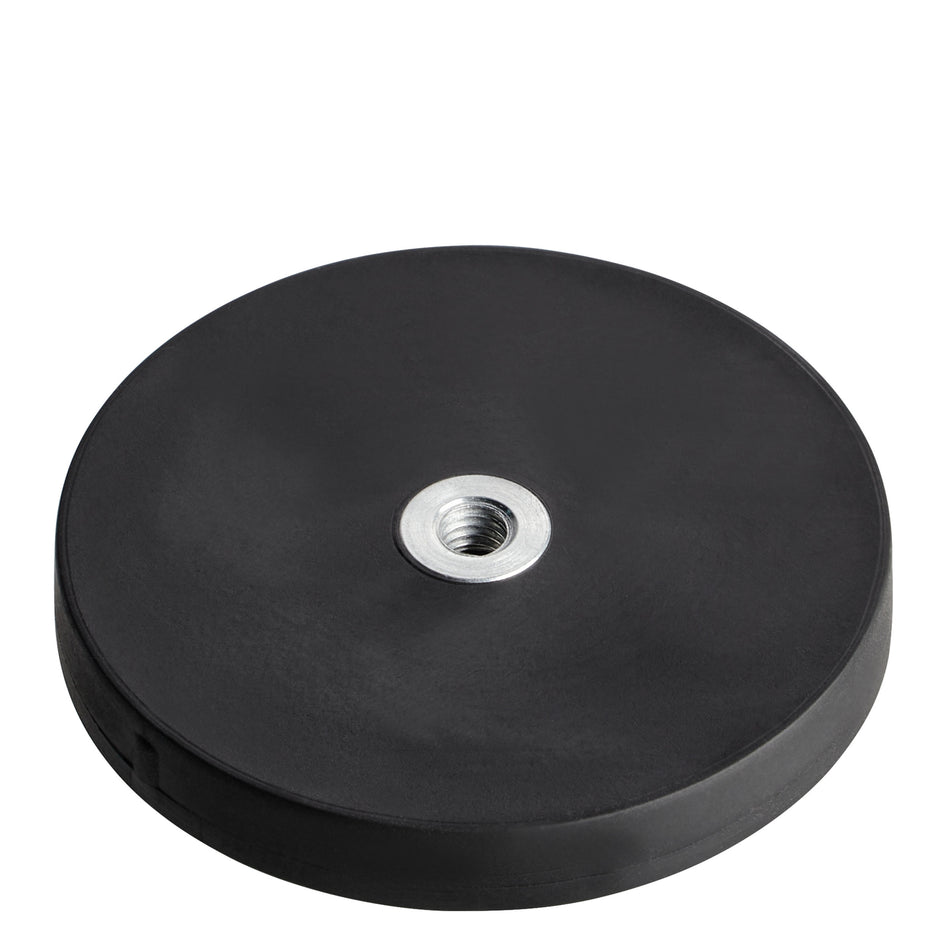 Rubber Coated Neodymium Magnet with Internal Thread - 43 mm