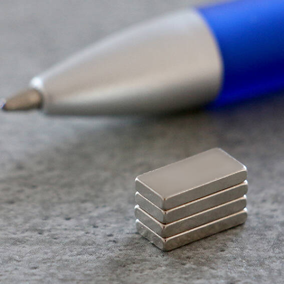 Neodymium Block Magnets 10mm x 5mm x 1.5mm High - N35